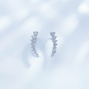MaisieLin | Light Luxury Pt950 Platinum Lab-Grown Diamond Stud Earrings