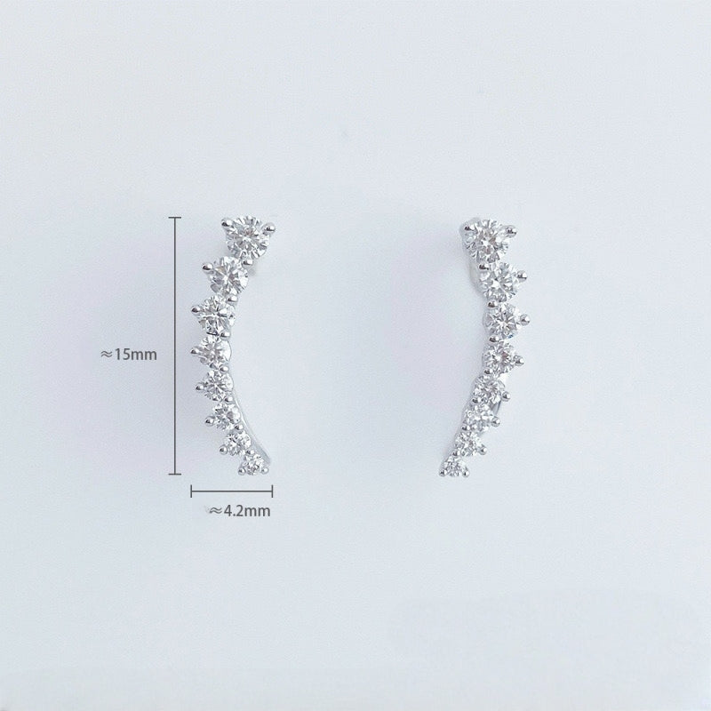 MaisieLin | Light Luxury Pt950 Platinum Lab-Grown Diamond Stud Earrings